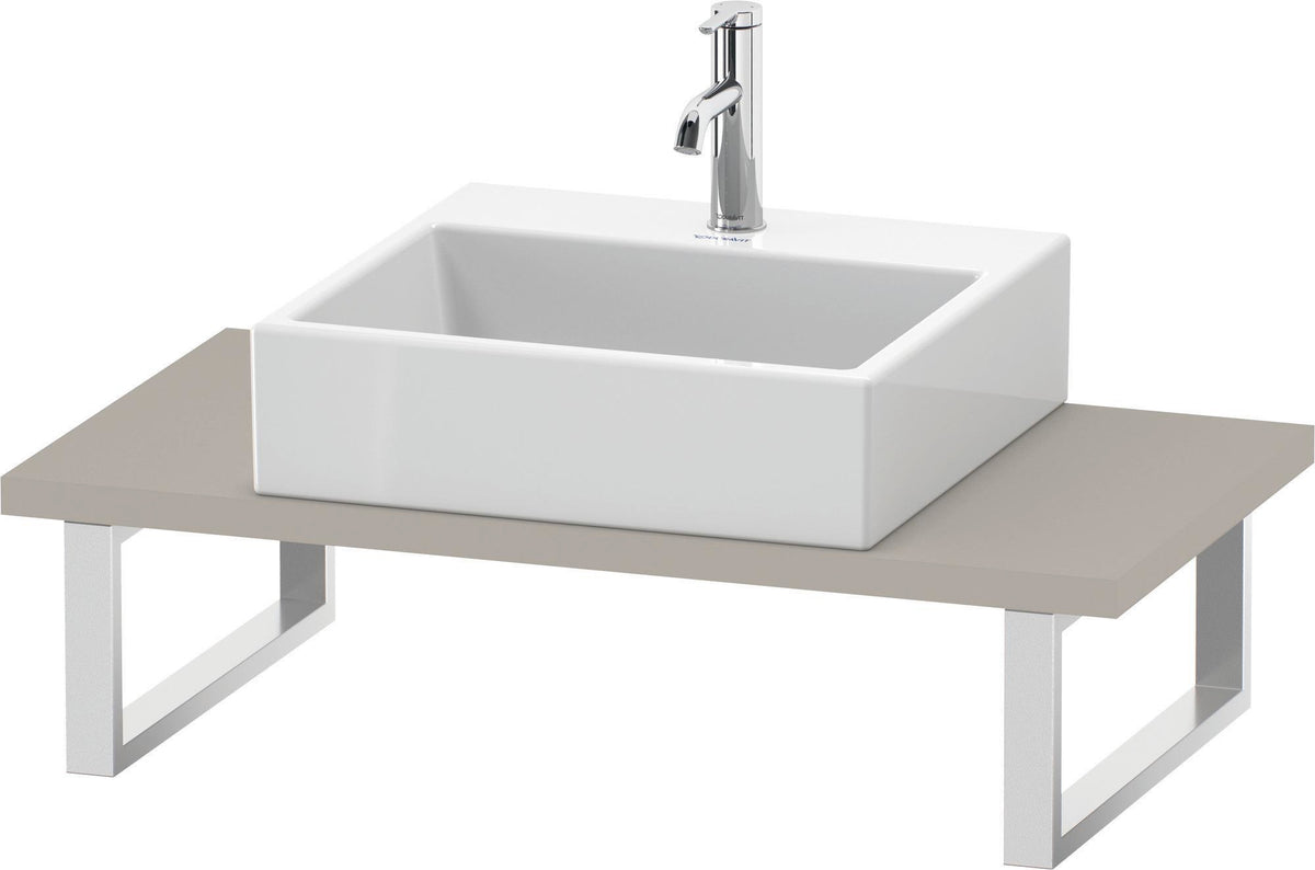 Duravit L-Cube Konsole variabel 800-2000 mm Weiß Matt mit Waschschüssel-Aussparung