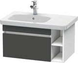 DURAVIT DuraStyle Waschtischunterbau 730 mm betongrau matt – wandhängend mit 1 Auszug & 2 offenen Fächern
