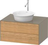 DURAVIT White Tulip Waschtischunterbau wandhängend 800 mm mit 2 Schubkästen & LED-Innenbeleuchtung