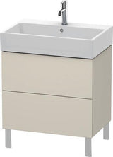 Duravit L-Cube Waschtischunterbau 684 mm Amerikanisch Nussbaum mit Tip-On-Technik