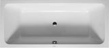 Duravit D-Code Badewanne 1800x800 mm Einbau, Mittelablauf, 2 Rückenschrägen, Weiß