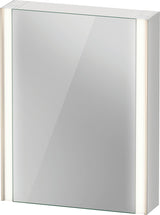 Duravit XViu Spiegelschrank 800 mm mit LED-Beleuchtung, links, champagner matt