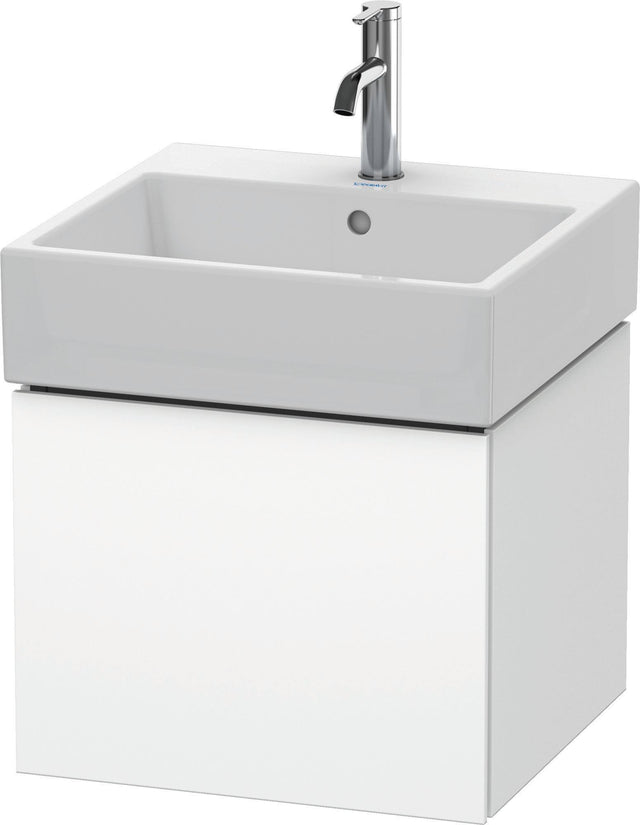 DURAVIT L-Cube Waschtischunterbau 484 mm, 1 Auszug, Weiß Matt, wandhängend, Tip-On