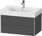 784 mm / anthrazit / Waschtischunterbau wandhängend XSquar e 470x784x397mm Graphit Matt