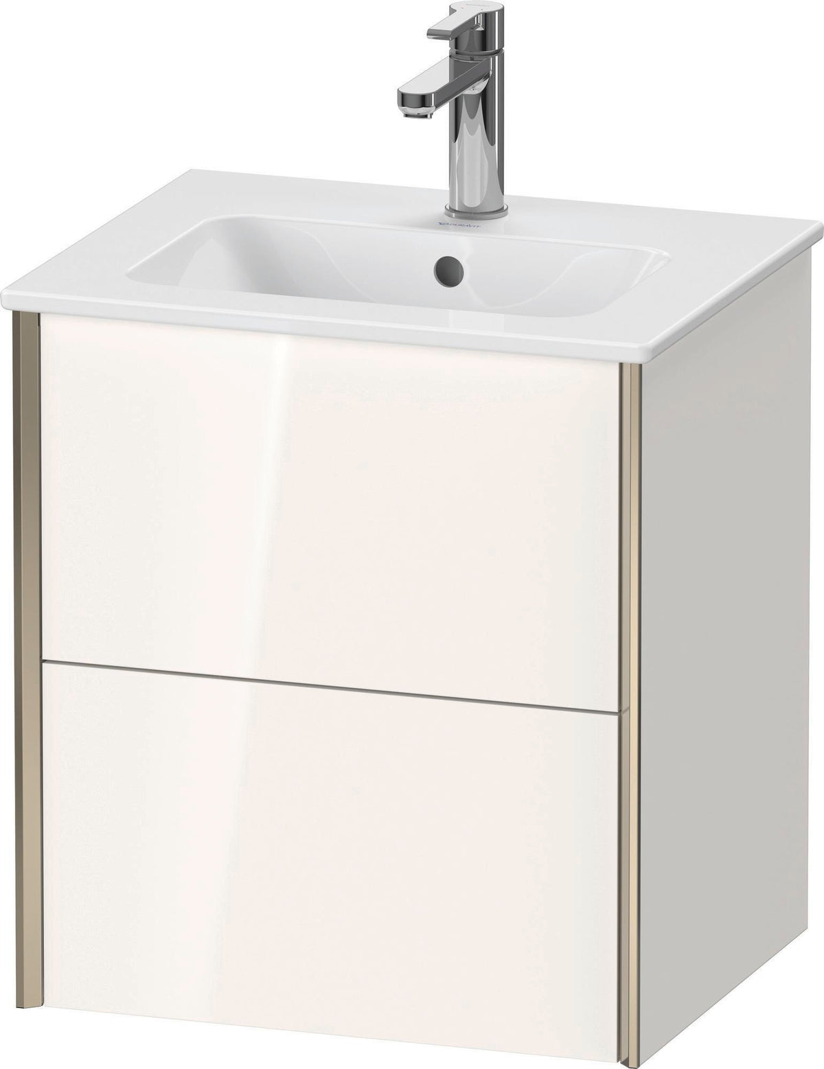 DURAVIT XViu Waschtischunterbau wandhängend 510 mm mit 2 Schubkästen und Tip-on Technik