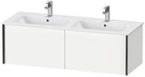 Duravit Waschtischunterbau XVIU 1280 mm mit Nussbaum-Einrichtungssystem rechts