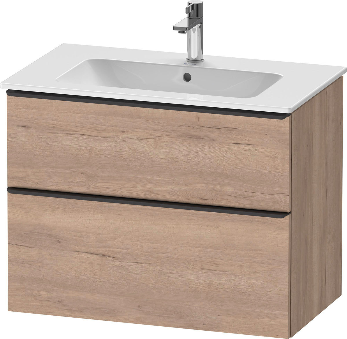 Duravit D-Neo Waschtischunterbau 810 mm betongrau matt mit Soft-Close-Auszug