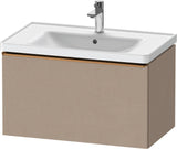 Duravit D-Neo Waschtischunterbau 784 mm Eiche Schwarz Matt mit 1 Auszug und Bronze-Griff