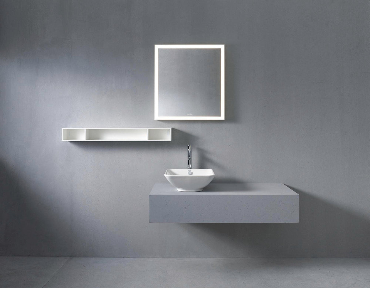 DURAVIT L-Cube Regalelement 800 mm, 3 Fächer, betongrau matt, wandhängend