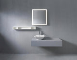 DURAVIT L-Cube Regalelement 1000 mm betongrau matt, 3 Fächer, wandhängend