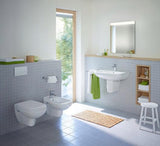 Duravit Wand-Bidet D-Code 545 mm mit Überlauf, Hahnlochbank und 1 Hahnloch, weiß