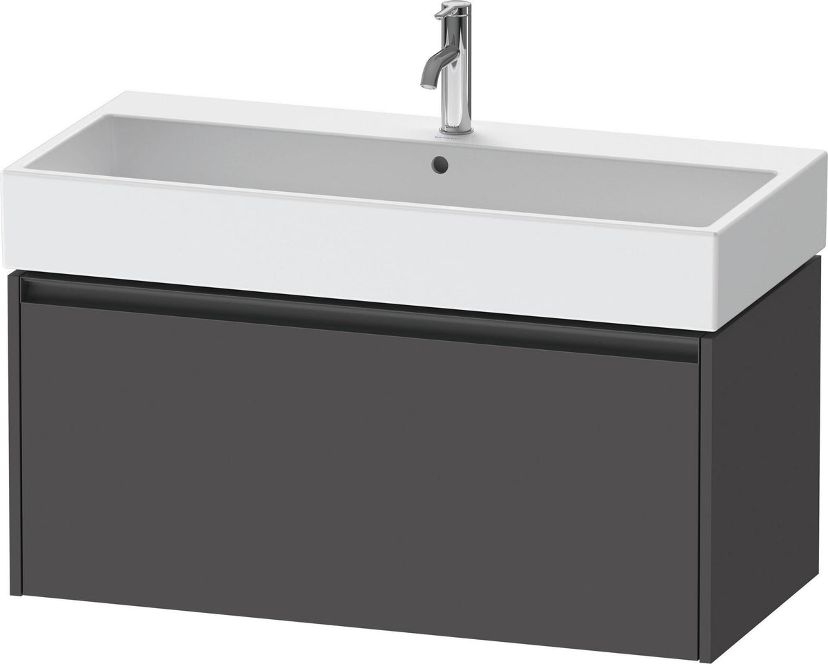 DURAVIT Ketho.2 Waschtischunterbau 984 mm betongrau matt mit 1 Auszug, wandhängend
