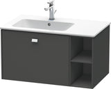 DURAVIT Brioso Waschtischunterbau 820 mm, 1 Auszug, Becken links, Betongrau Matt