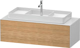 DURAVIT White Tulip Konsolen-Waschtischunterbau 1300 mm, wandhängend, weiß seidenmatt, 1 Auszug