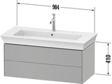 DURAVIT White Tulip Waschtischunterbau 984 mm, 2 Schubkästen, weiß seidenmatt