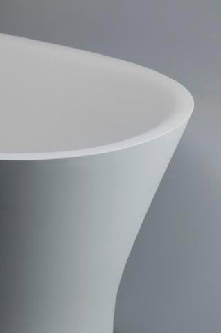 DURAVIT Cape Cod Freistehbadewanne 1855x885 mm Mineralguss Weiß Matt mit Fußgestell
