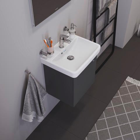 Duravit No.1 Einhebel-Waschtischmischer S mit Zugstange, Chrom – 100 mm Ausladung, Keramikmischsystem