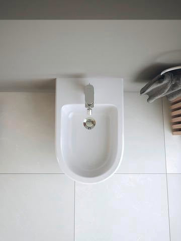 DURAVIT Wave Einhebel-Bidetmischer Chrom mit Keramikmischsystem und 128 mm Auslauf