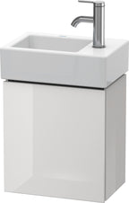 schwarz hochglanz / Mitteldichte Faserplatte (MDF) / 1 Tür