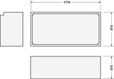 DURAVIT Wannenträger Starck für 700333 – 1570 x 670 x 570 mm, Polystyrol