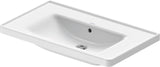 Duravit D-Neo Wandwaschtisch 650 mm weiß mit Überlauf und WonderGliss