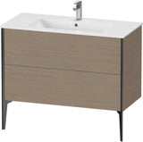 Duravit XViu Waschtischunterbau bodenstehend 1010 mm, 2 Auszüge, weiß matt, Tip-On
