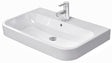 Duravit Happy D.2 Möbelwaschtisch 800 mm mit Überlauf, 1 Hahnloch, weiß – wandhängend