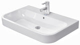 Duravit Happy D.2 Möbelwaschtisch 800 mm mit Überlauf, 1 Hahnloch, weiß – wandhängend