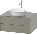DURAVIT White Tulip Waschtischunterbau wandhängend 800 mm mit 2 Schubkästen & LED-Innenbeleuchtung