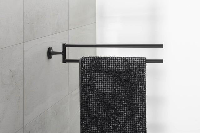 DURAVIT Starck T Handtuchhalter, 2-armig, schwenkbar, Chrom, 50x46,5x80 mm