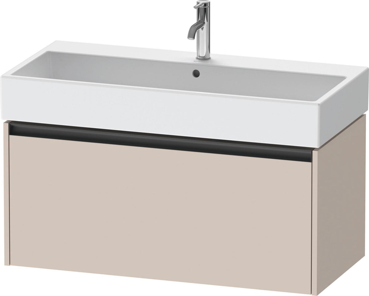 DURAVIT Ketho.2 Waschtischunterbau 984 mm betongrau matt mit 1 Auszug, wandhängend