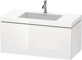 DURAVIT L-Cube Waschtischset 1000x480mm mit Vero Air Möbelwaschtisch, 1 Hahnloch, s-matt