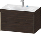 Spanplatte / Nussbaum / m.Viu,2Schubk.,503x800x480mm 2Hl,champ.matt/nussbaum geb.,Rahmen