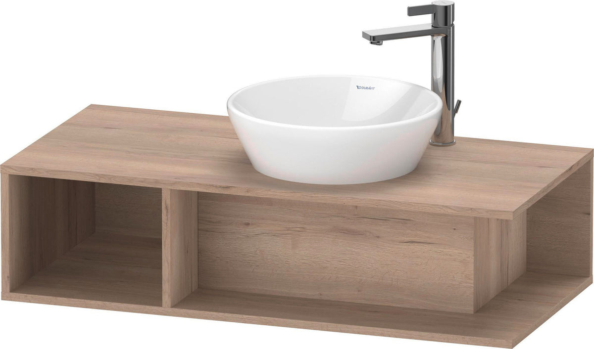 DURAVIT D-Neo Waschtischunterbau wandhängend 800 mm betongrau matt, Becken rechts, 1 offenes Fach