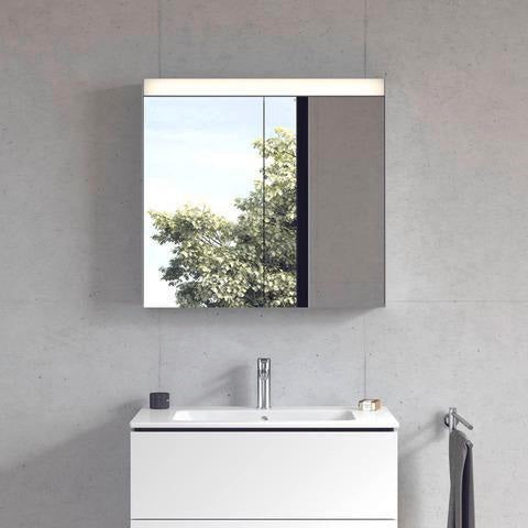 Duravit L-Cube Waschtischunterbau 820 mm taupe matt mit 2 Schubkästen und Tip-On-Technik