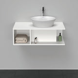 Duravit D-Neo Waschtischunterbau 800 mm Betongrau Matt – Wandhängend, 1 offenes Fach links