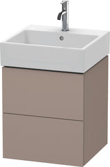 DURAVIT L-Cube Waschtischunterbau 544x484x459 mm, 2 Schubkästen, Weiß Matt, Wandmontage