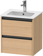 eiche natur / 2 Schubkästen / Waschtischunterbau