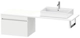 Duravit DuraStyle Konsolenunterschrank 700 mm weiß matt mit Auszug und Dämpfung
