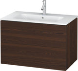 Duravit L-Cube Waschtischunterbau 820 mm taupe matt mit 2 Schubkästen und Tip-On-Technik