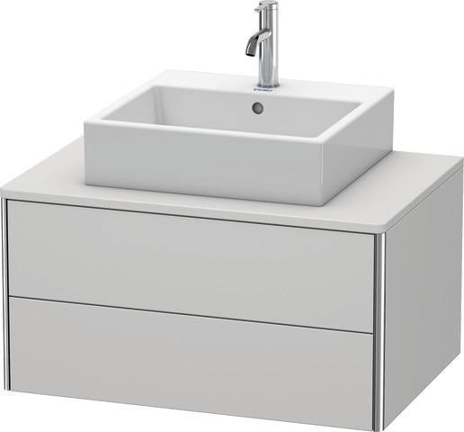 Duravit XSquare Waschtischunterbau 800 mm, 2 Schubkästen, s-matt, Eiche Ahorn