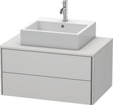 Duravit XSquare Waschtischunterbau 800 mm, 2 Schubkästen, s-matt, Eiche Ahorn