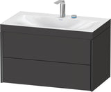 DURAVIT XViu c-bonded Waschtischset wandhängend 800x480x503mm mit 2 Schubkästen, Push-Open und Soft-Close