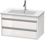 Duravit Ketho Waschtischunterbau 800 mm, 2 Schubkästen, Weiß Matt, wandhängend