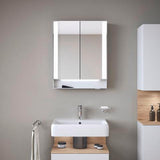 DURAVIT Qatego Waschtisch 600 mm mit Hahnlochbank und Überlauf in Weiß mit HygieneGlaze