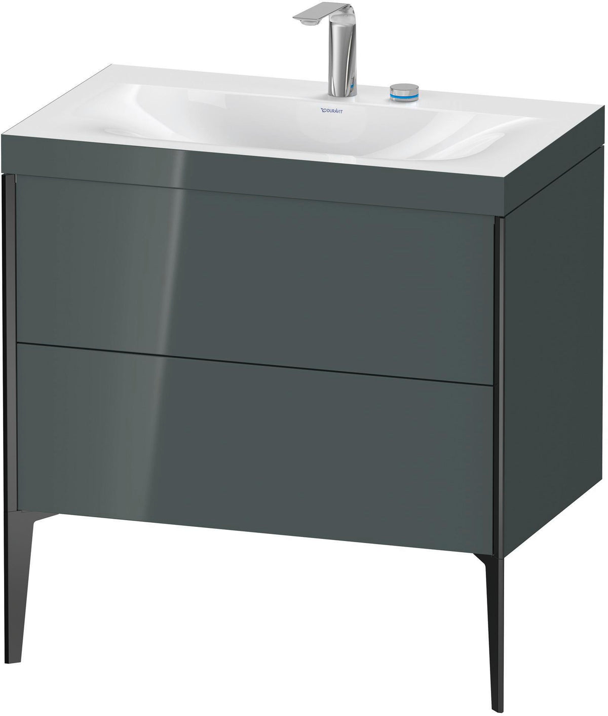 DURAVIT XViu c-bonded Waschtischset 800 mm mit 2 Auszügen, bodenstehend, Soft-Close