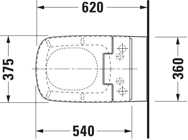 DURAVIT SensoWash Slim Dusch-WC-Sitz für DuraStyle, weiß, mit Fernbedienung & Durchlauferhitzer