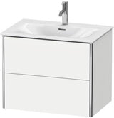 Duravit XSquare Waschtischunterbau 710 mm mit 2 Schubkästen in Steingrau matt