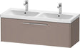 DURAVIT D-Code 2.0 Waschtischunterbau wandhängend 1184 mm mit 1 Auszug, Griff Chrom, Basalt Matt