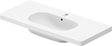 Duravit D-Code Möbelwaschtisch 1050 mm Weiß mit Überlauf und Hahnlochbank – Wandhängend